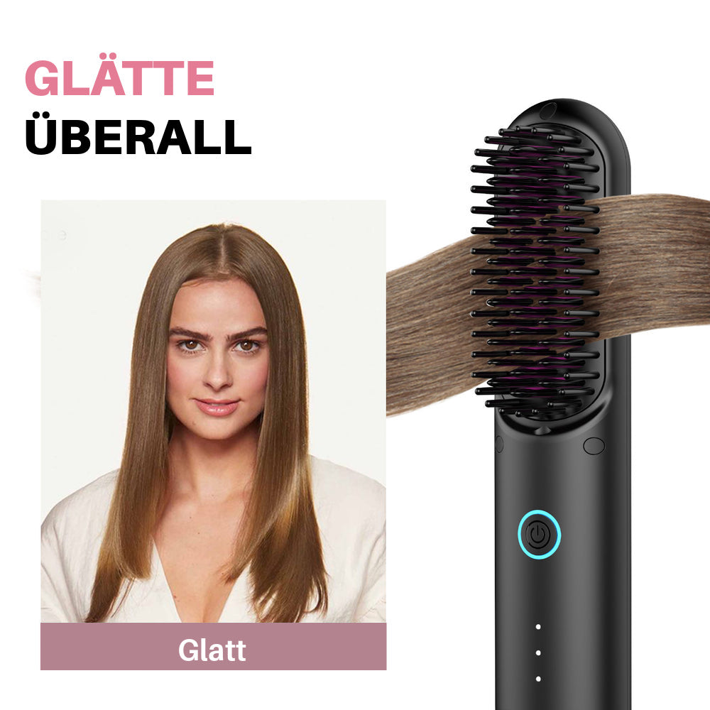 Eloura Tragbare Bürste – Glätten, Locken, Trocknen