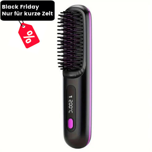 Eloura Tragbare Bürste – Glätten, Locken, Trocknen